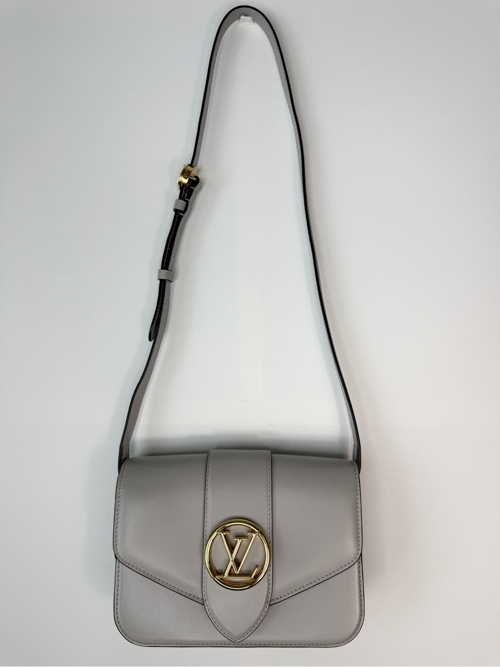 LOUIS VUITTON CALFSKIN GREY PONT 9